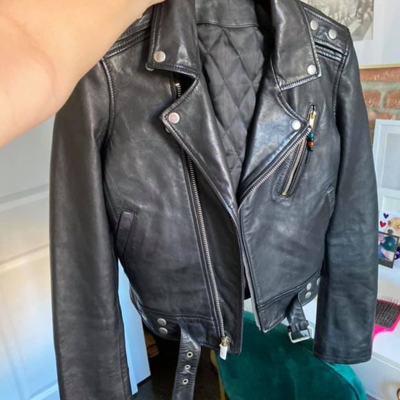 BLK DNM Leather Jacket 1 - Picture 3 of 4